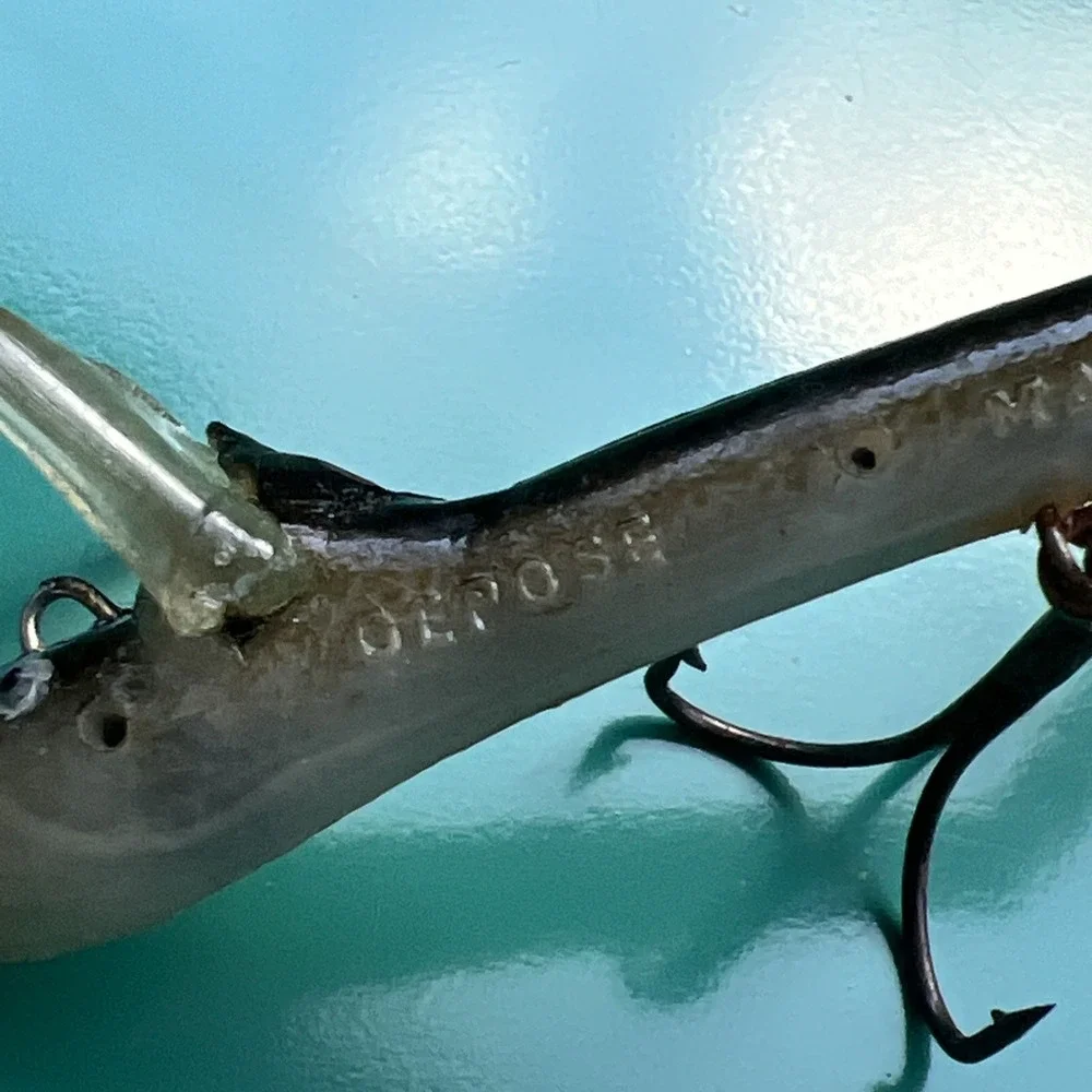 Depose French Eel Vintage Jointed Fishing Lure Made in France 3.5